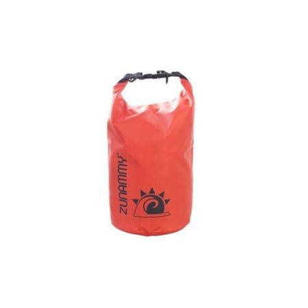 ZUNAMMY Zunammy ZWB2000RE-5LT 5 Liters Waterproof Roll Top Dry Bag; Floating Duffle Dry Gear Bag with Adjustable Shoulder Straps - Red ZWB2000RE-5LT